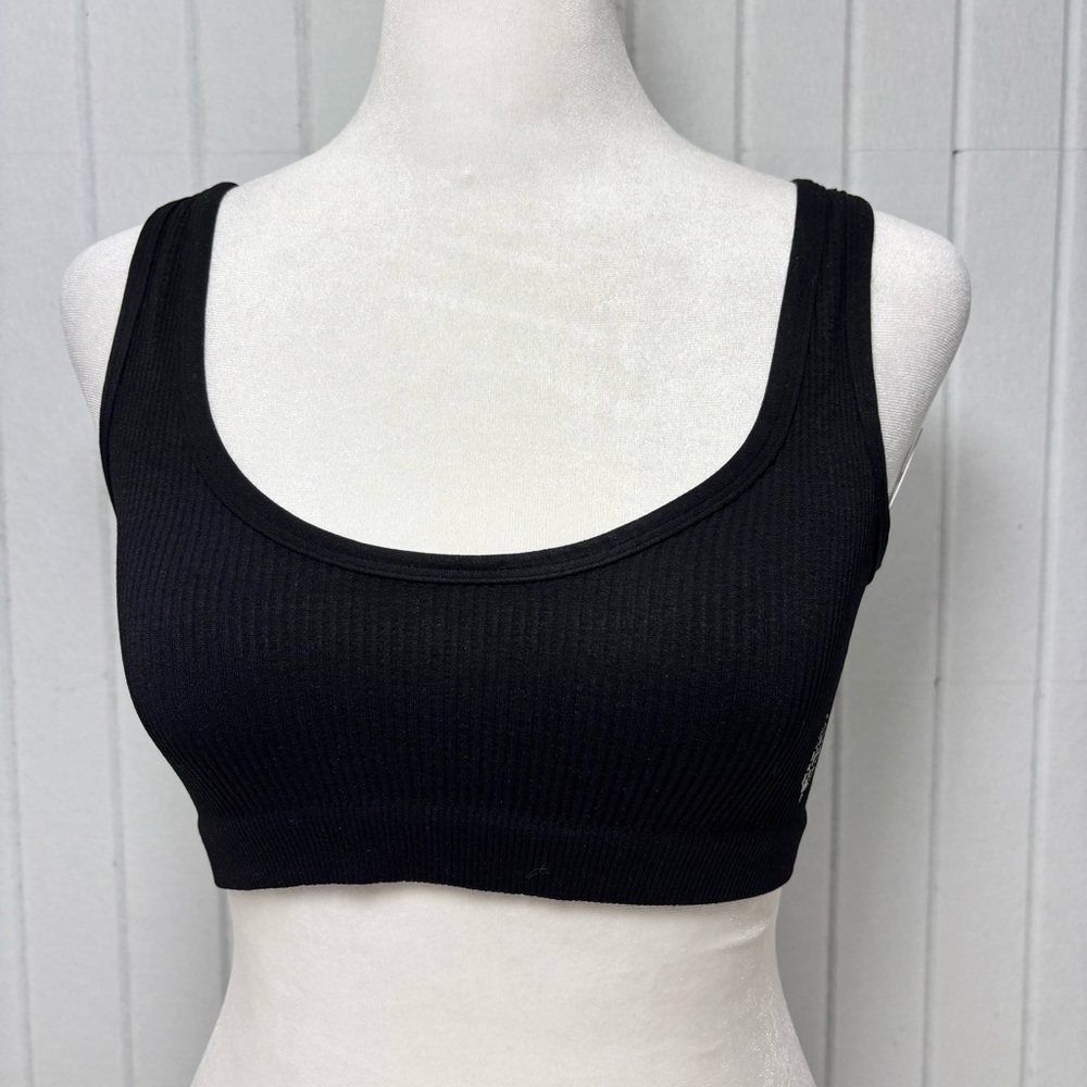 Free People Black Ribbed Women's Sports Bra‎ Size XS/ S